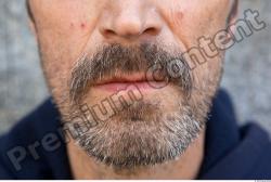Mouth Head Man Casual Slim Bearded Street photo references